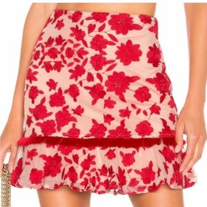 Lovers + Friends Bright Floral Skirt